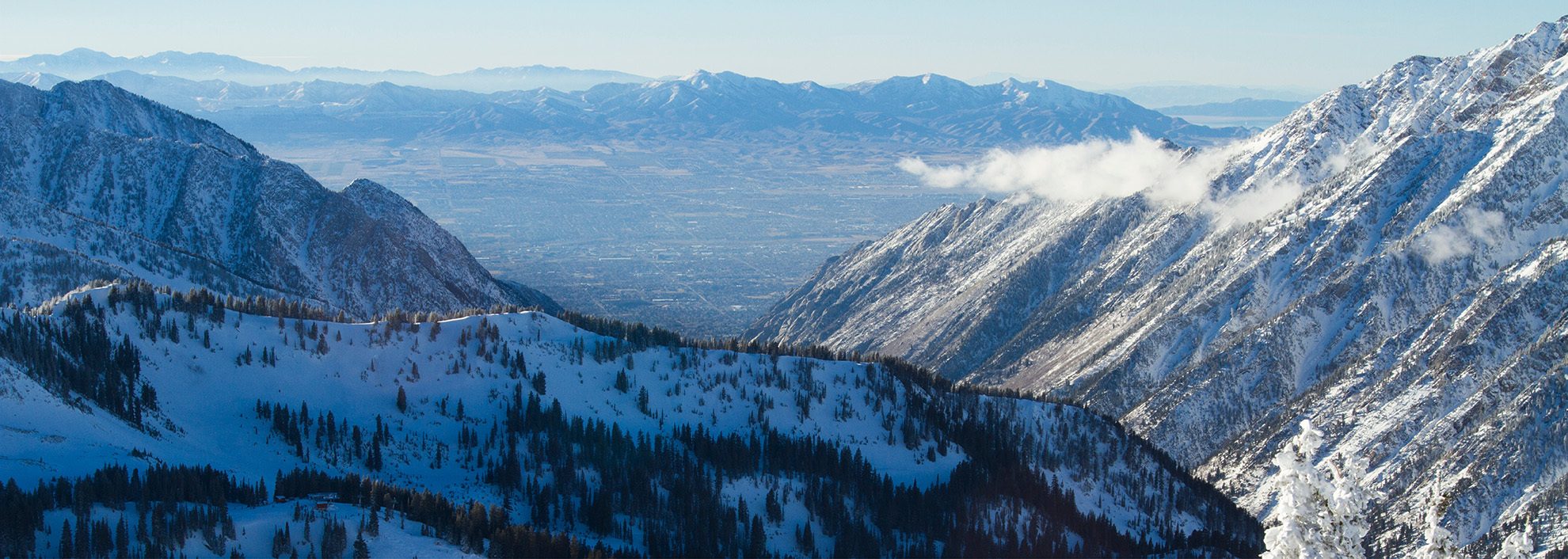 Wasatch Mountains in Winter